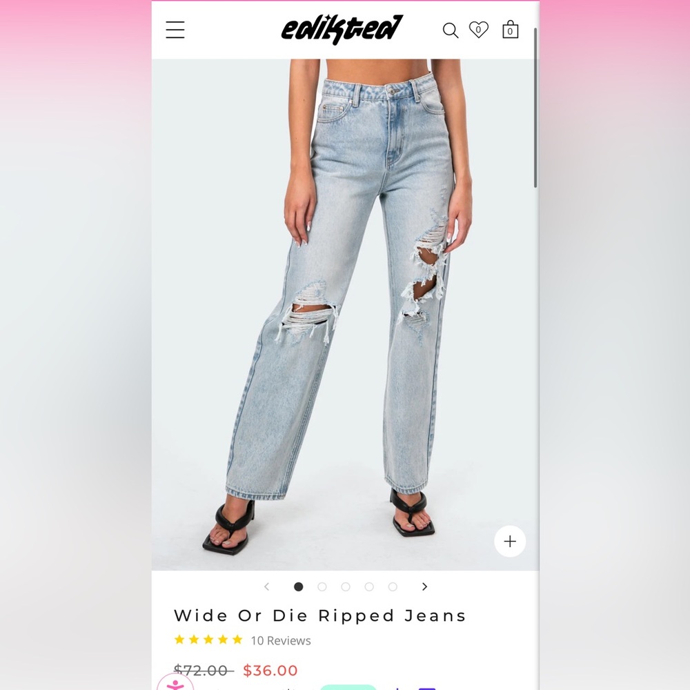 EDIKTED Wide or Die Jeans